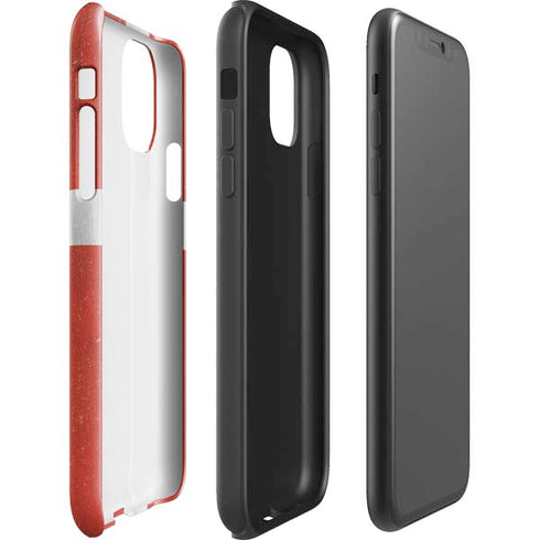 Denmark Flag Distressed iPhone 11 Impact Case